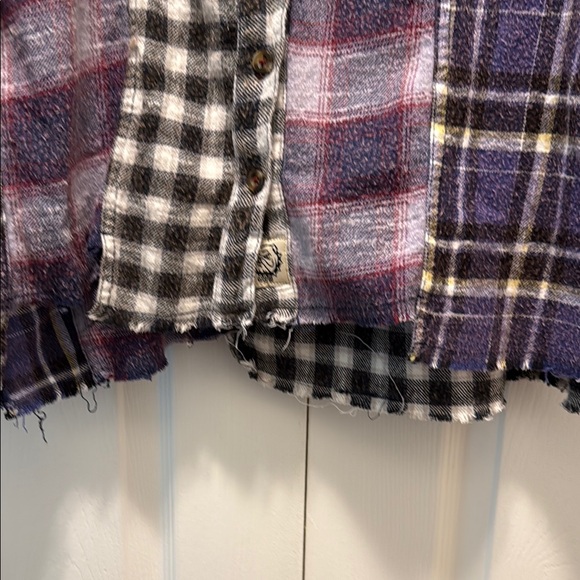 BDG Purple and Black Casual Button Down Shirt - Picture 3 of 6